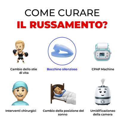 Sanvero™ – Bite antirussamento con misura universale