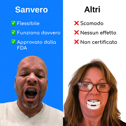 Sanvero™ – Bite antirussamento con misura universale